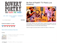 Tablet Screenshot of bowerypoetry.com